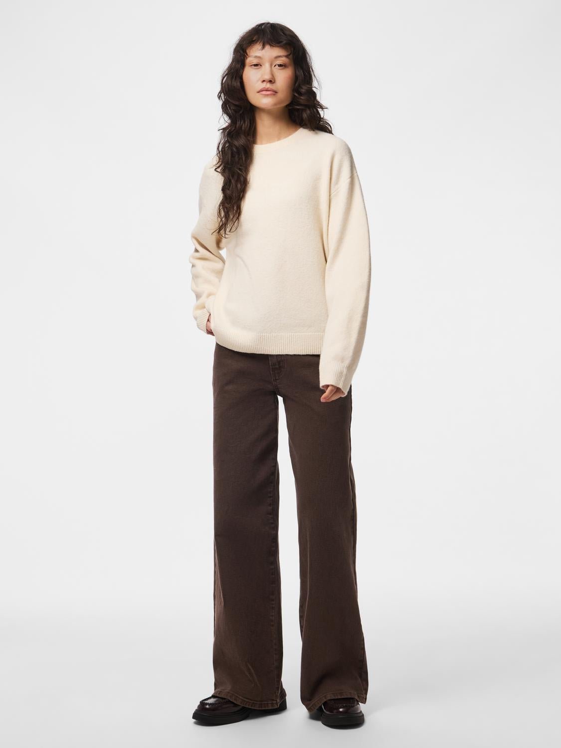 PCSALLY Knitted Top - Birch - VERO MODA & VILA Bergvik